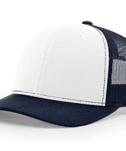 Richardson-112-Trucker-White-Navy