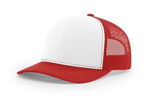 Richardson-112-Trucker-White-Red