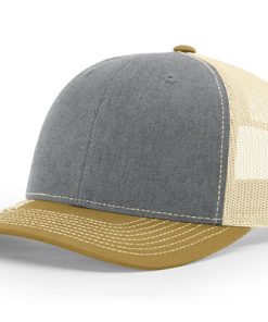 Richardson-112-Trucker-heather-grey-birch-amber-gold