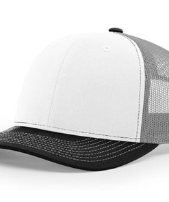 Richardson-112-Trucker-white-aluminum-black