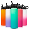 Water Bottle with Straw-1