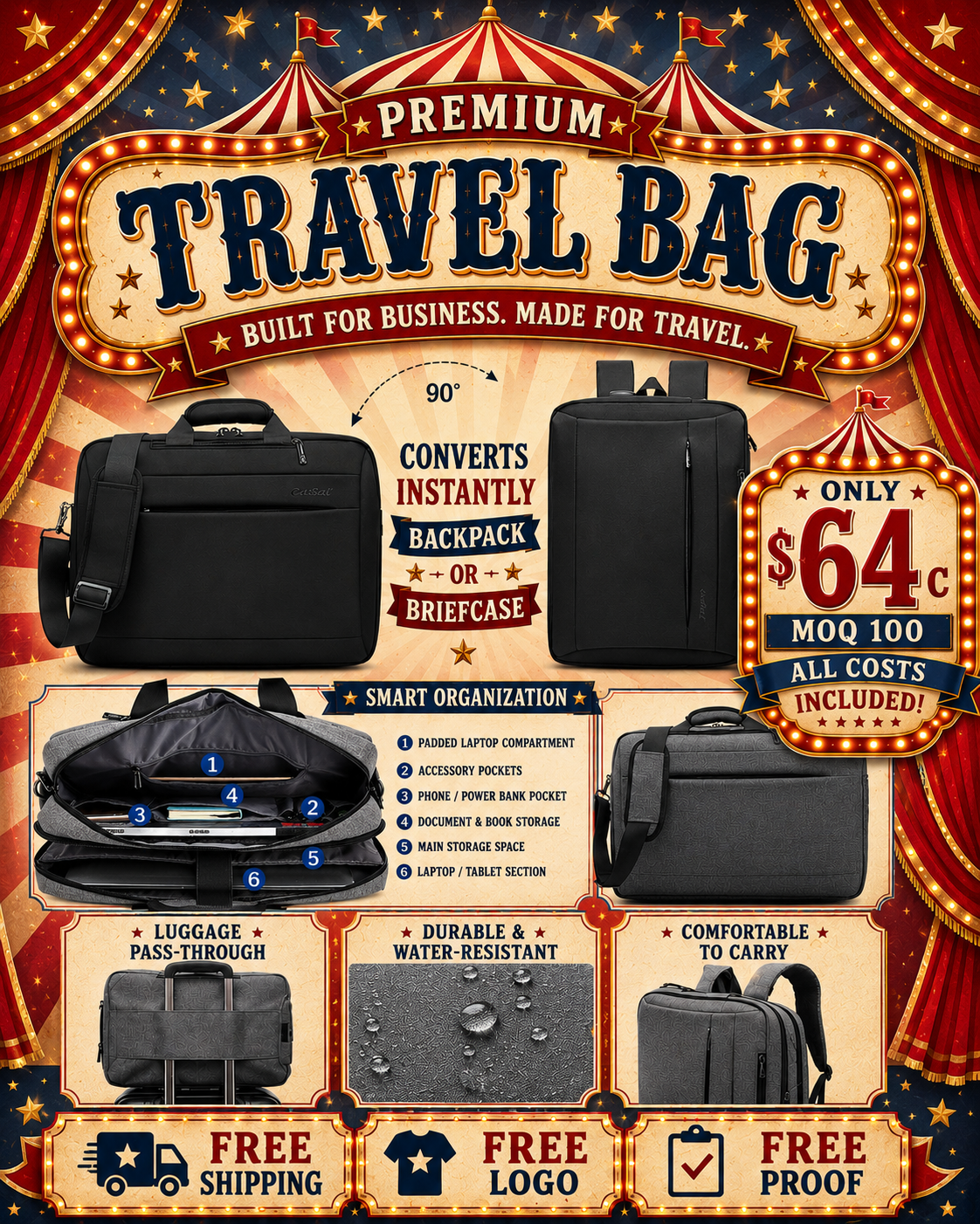 executive premium travel bag